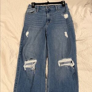 Distressed Blue Women's Jeans